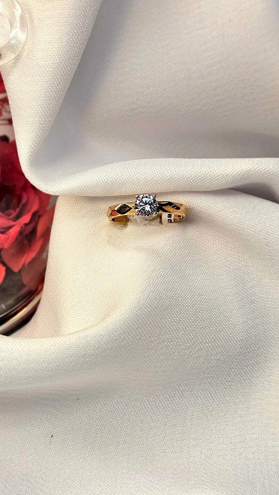 Златен пръстен от розово злато Геометрия на Нежността