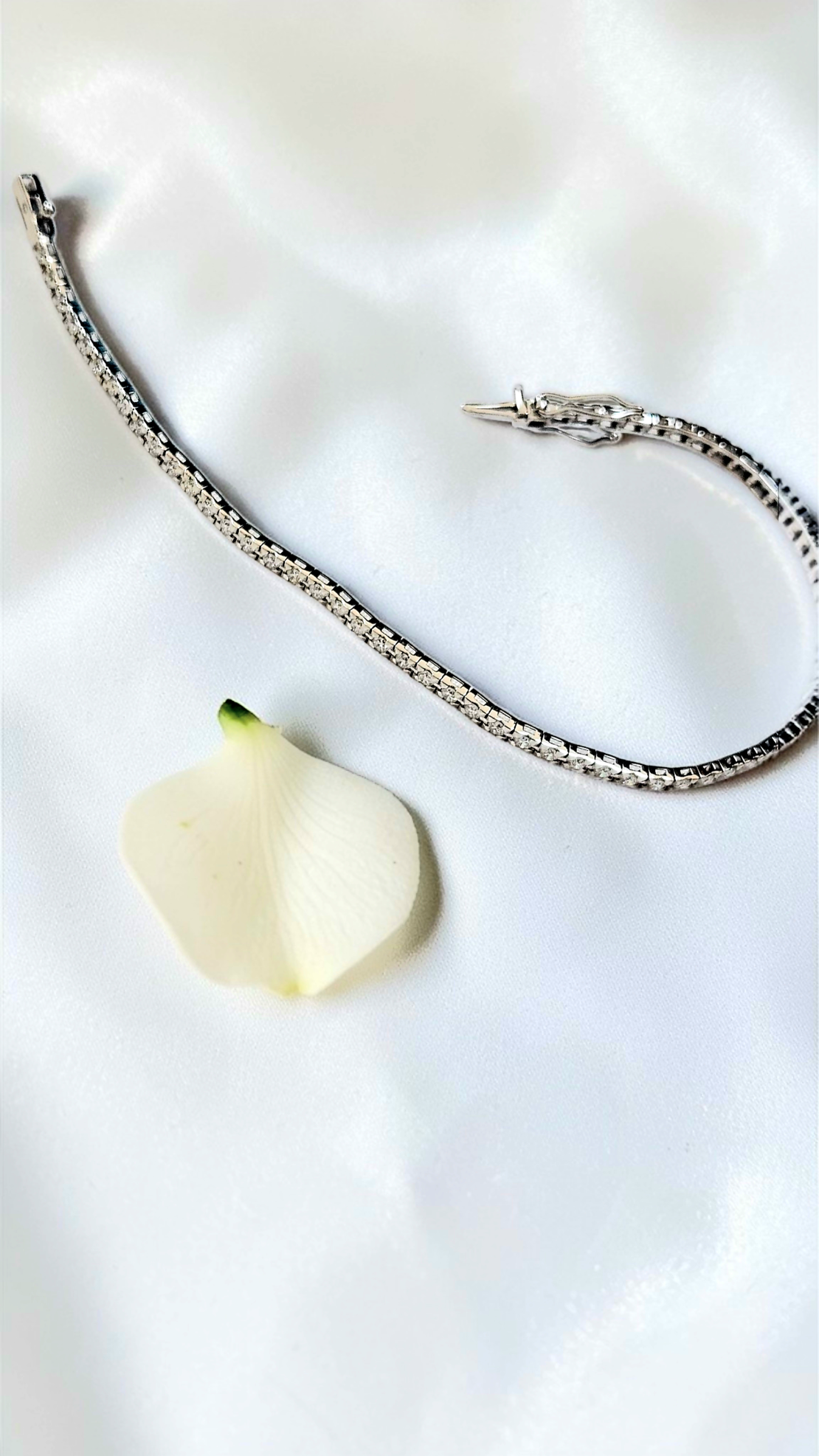 Тенис гривна с бели диаманти I Gioielli del Sole