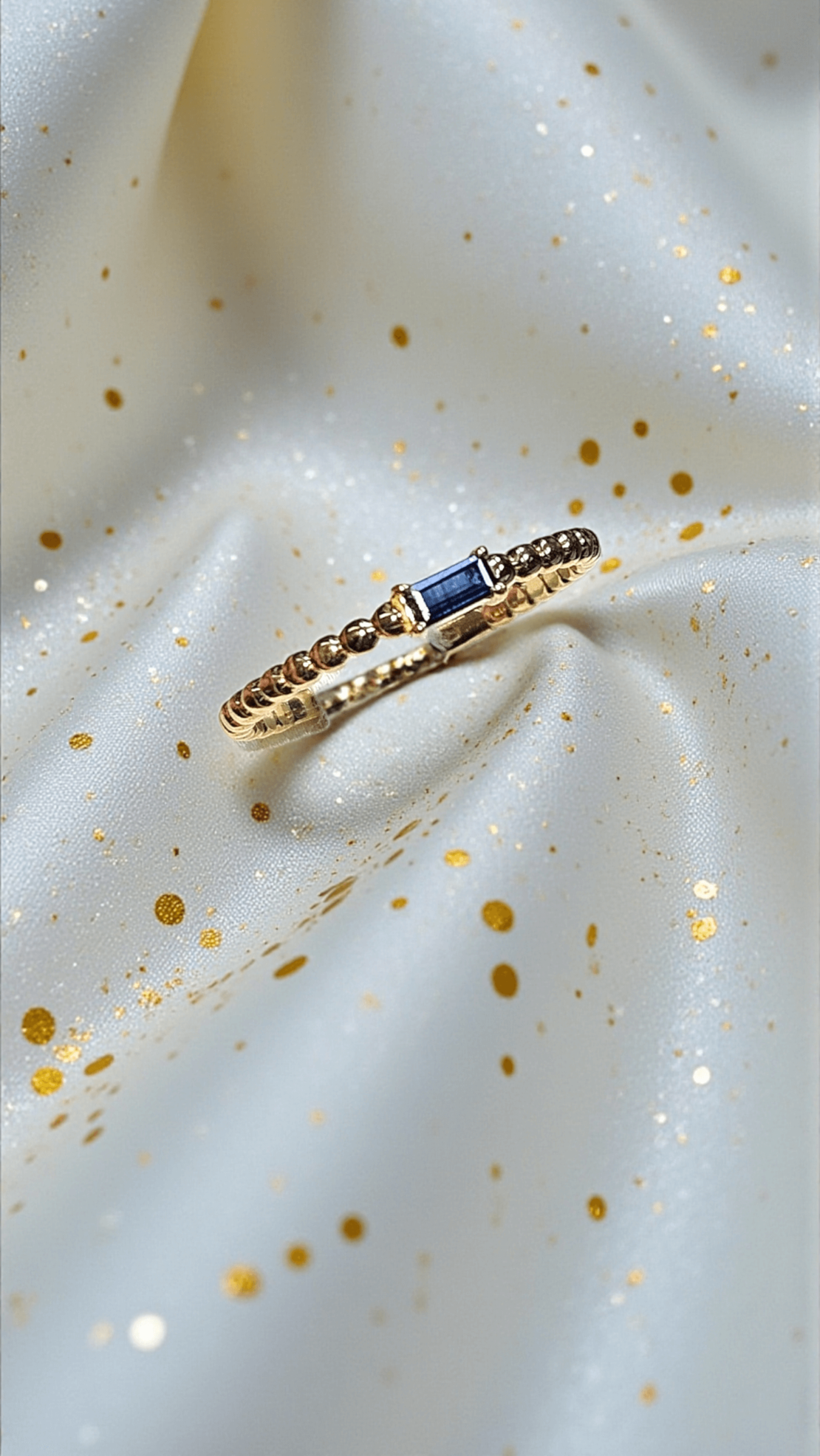 Златен пръстен със сапфир LUSI Gioielli