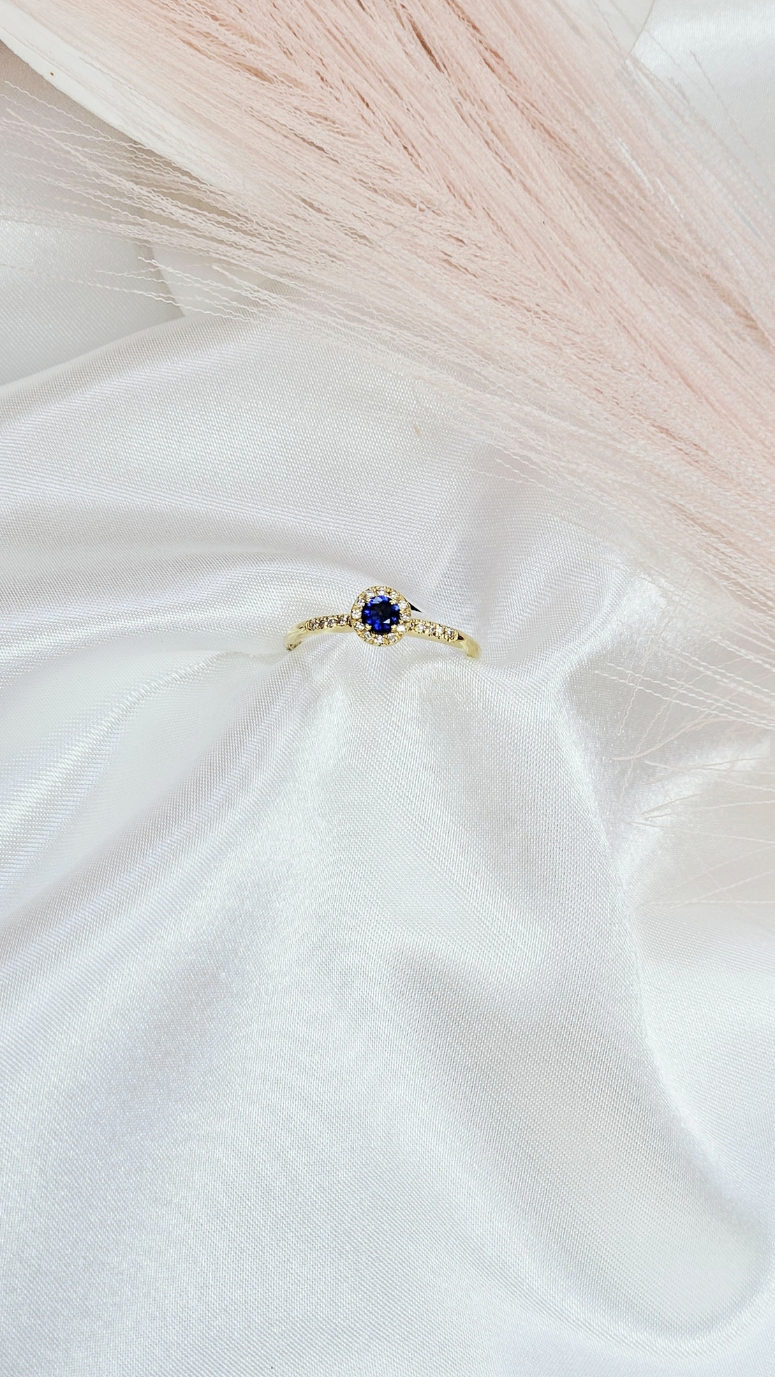 Златен пръстен със Сапфир и Диаманти I Gioielli del Sole