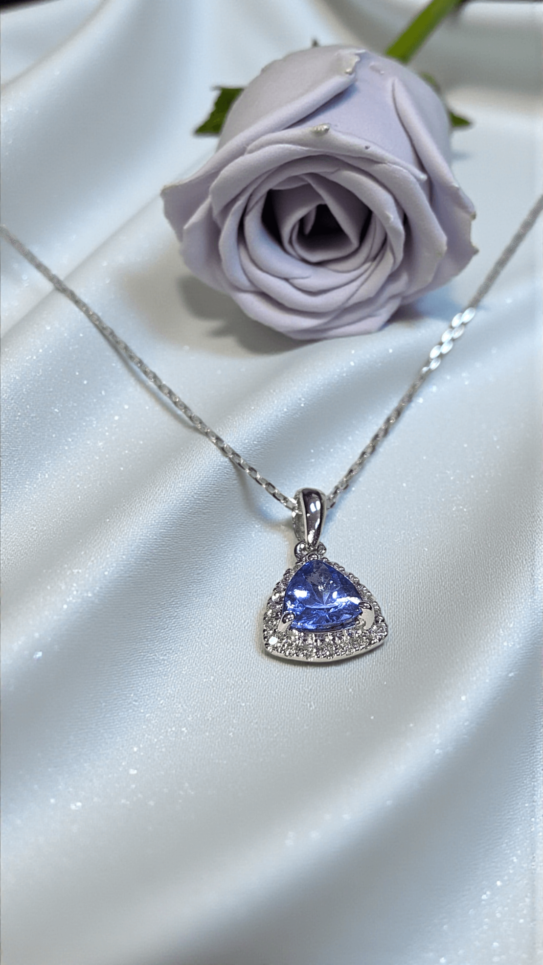 Златно  колие от 18К злато, танзанит и диаманти I Gioielli del Sole