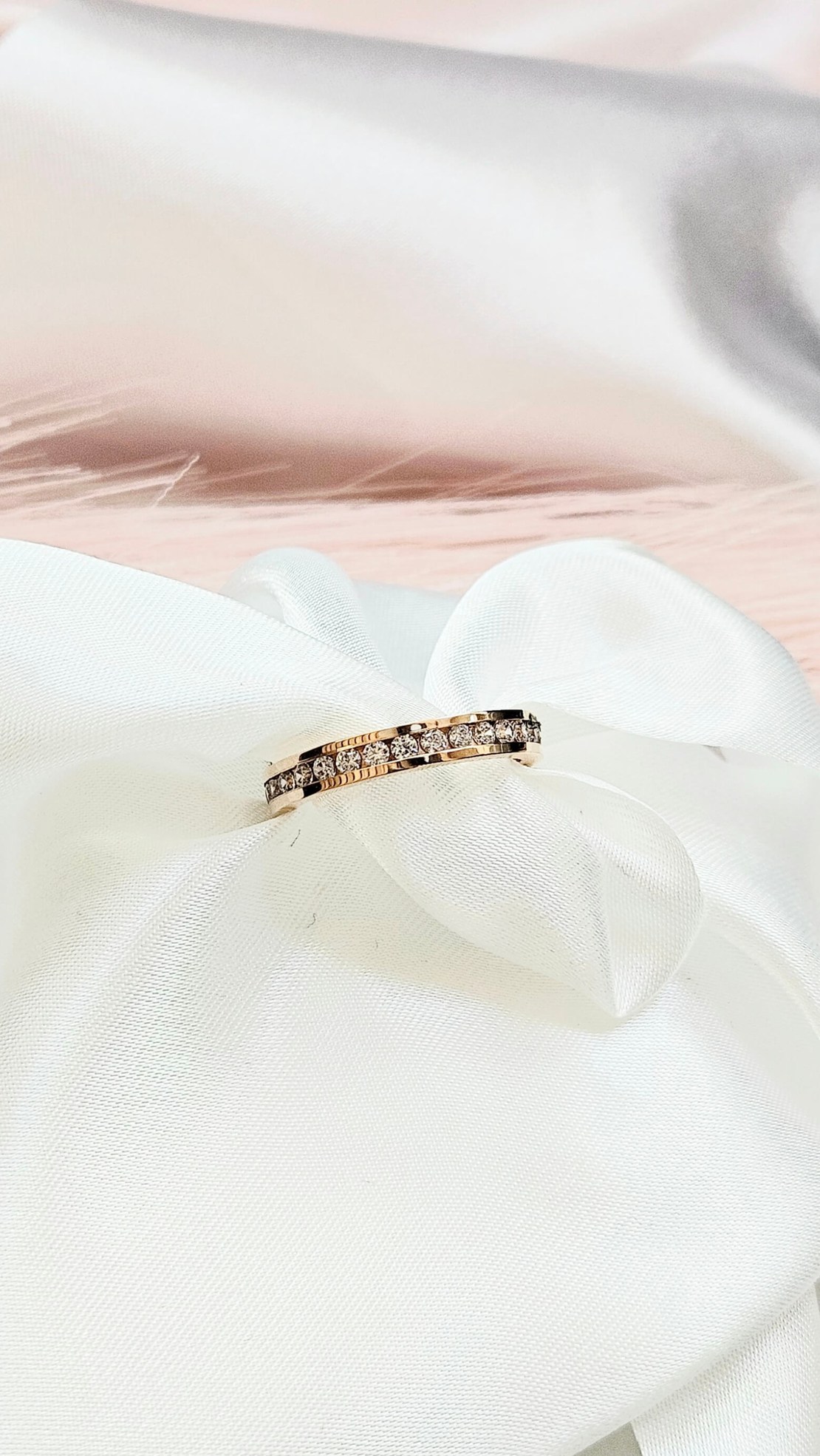 Пръстен тип халка с цирконий Модерна Елегантност