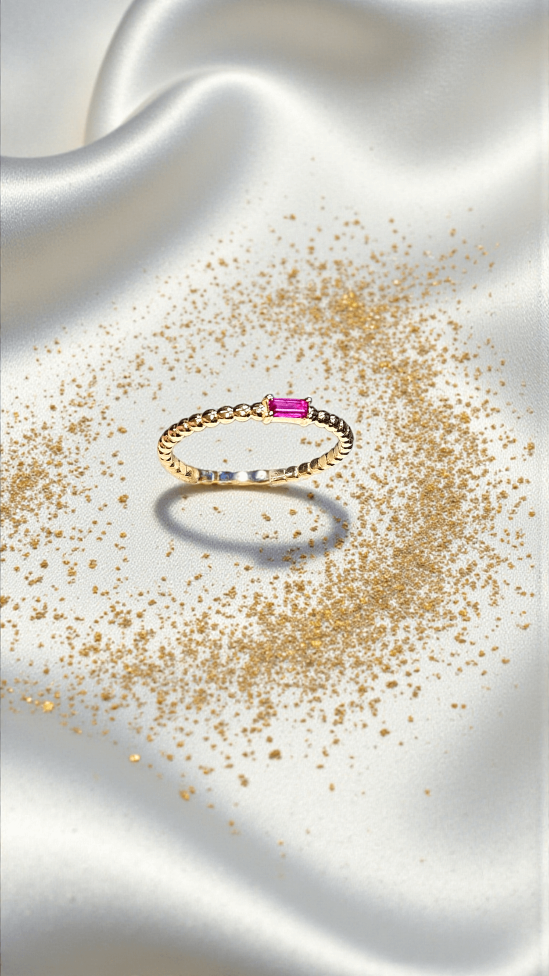 Златен пръстен с Рубинче Lusy