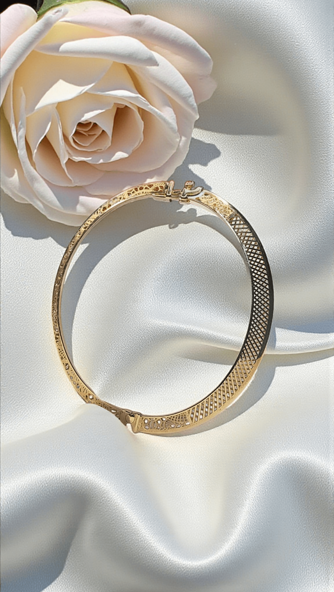 Твърда гривна Италианска Филигран