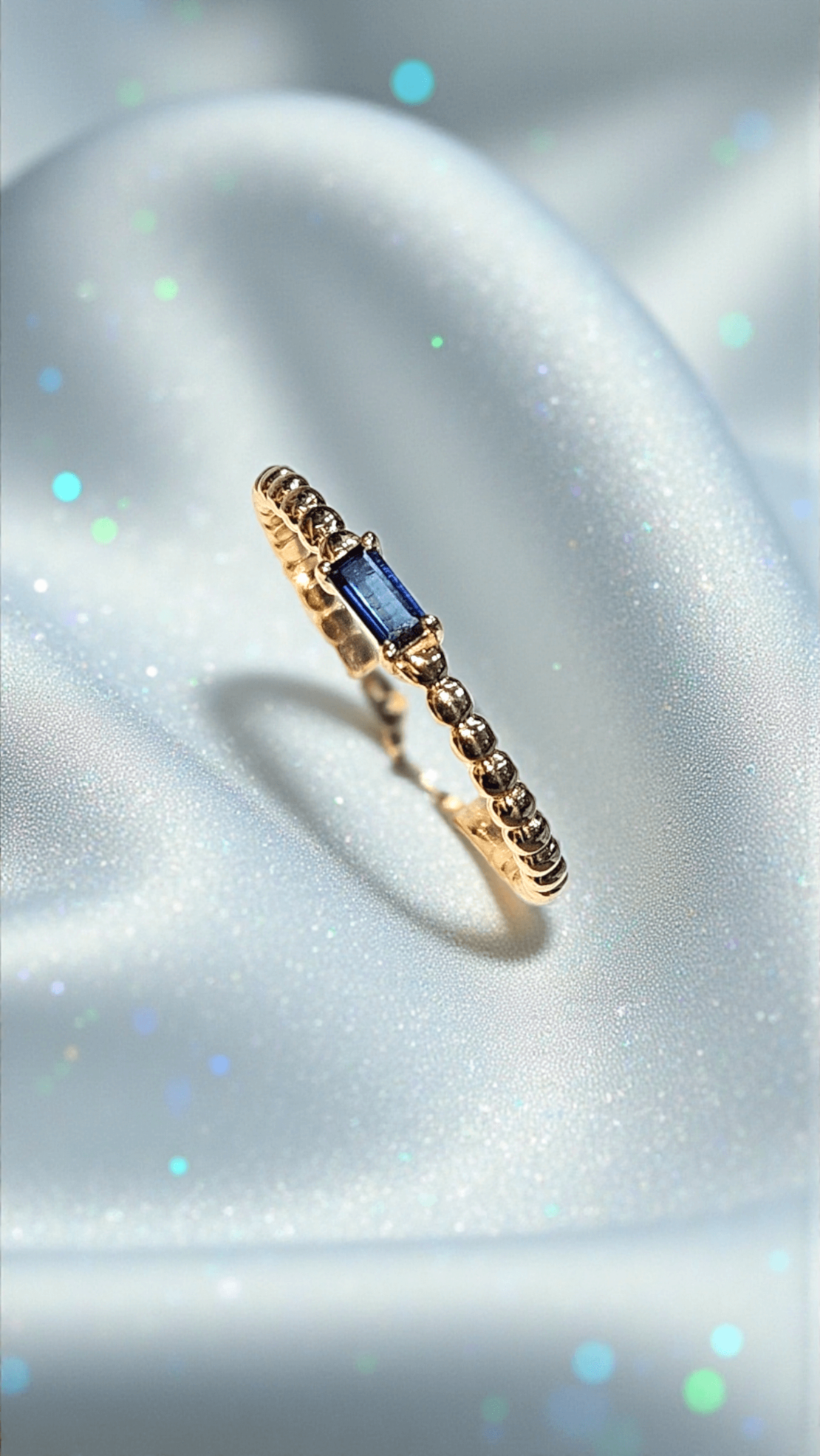 Златен пръстен със сапфир LUSI Gioielli