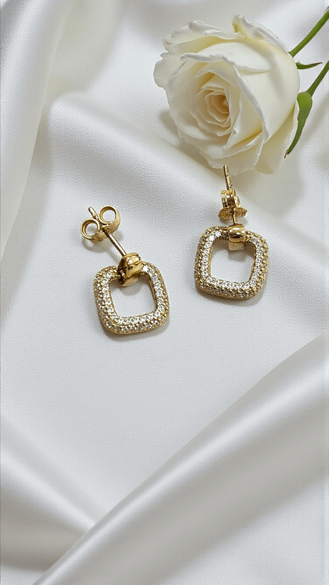 Комплект обеци и колие Luce Quadrata