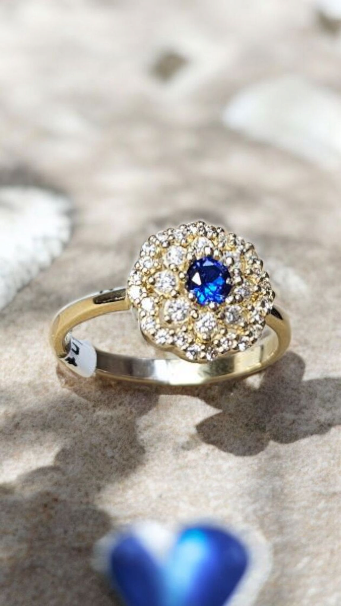 Златен пръстен „Blue Majesty“