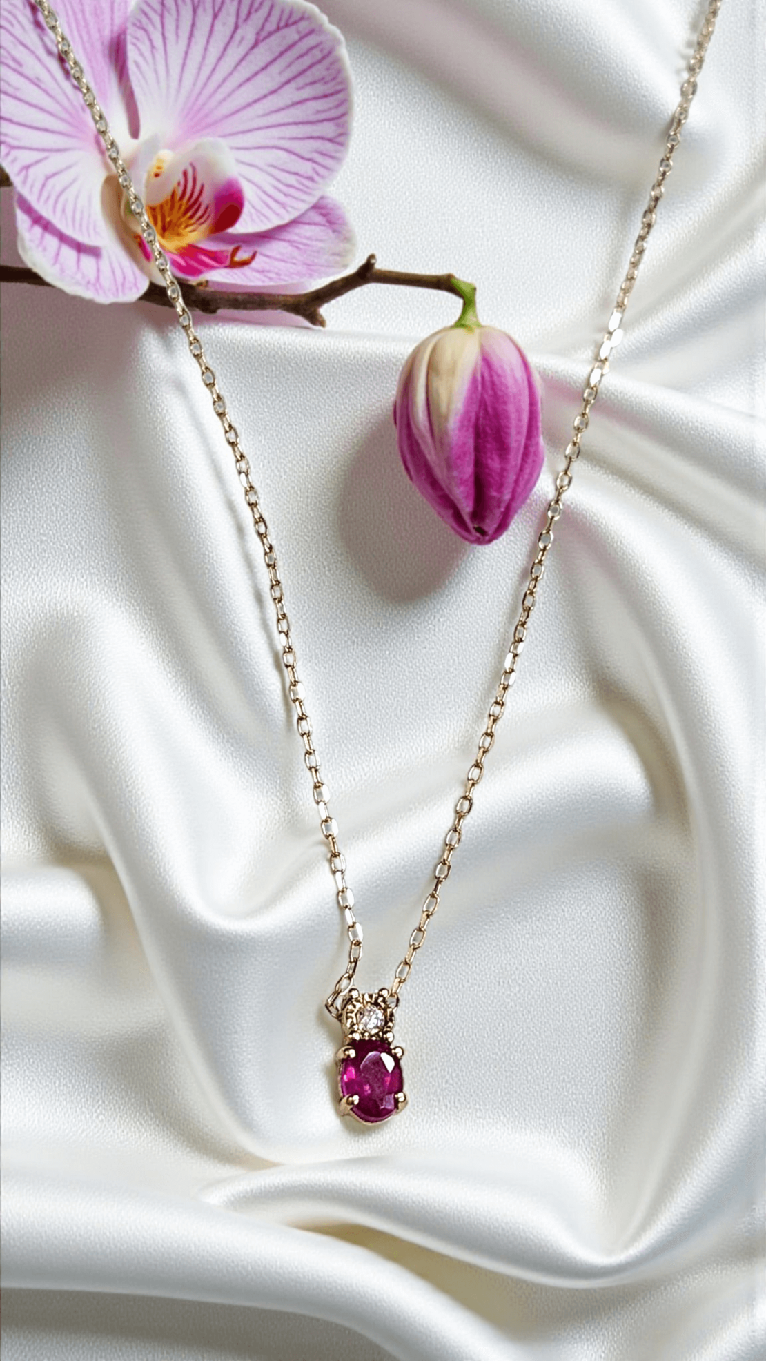 Златно колие с рубин и диамант I GIOIELLI DEL SOLE