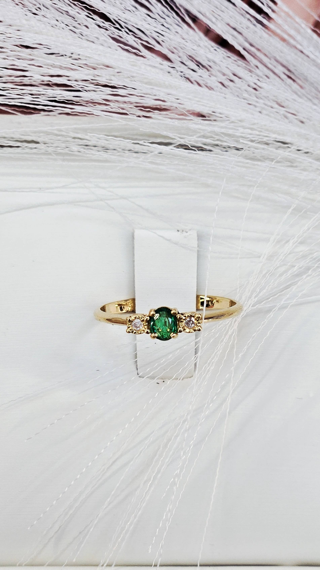 Златен пръстен с Изумруд и диаманти I Gioielli del Sole