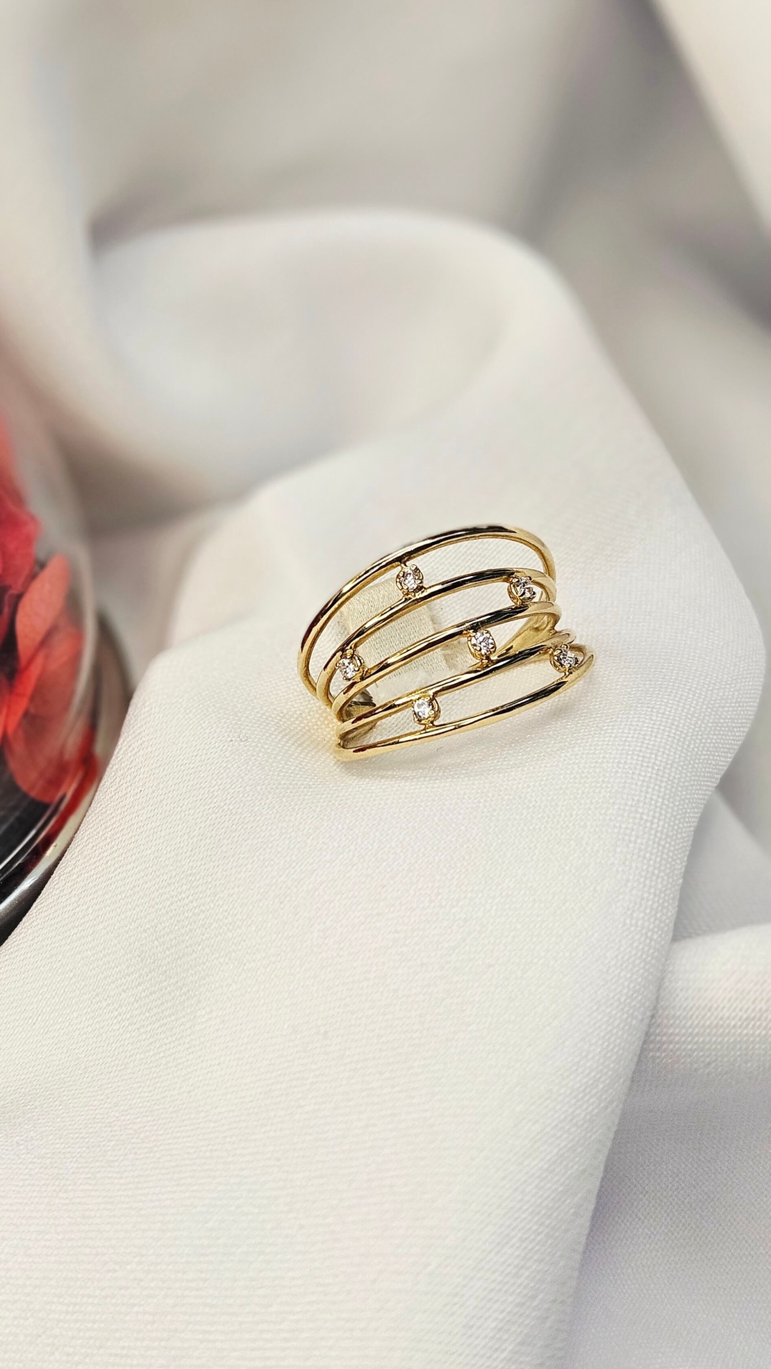 Златен пръстен от жълто злато Ефирна Елегантност