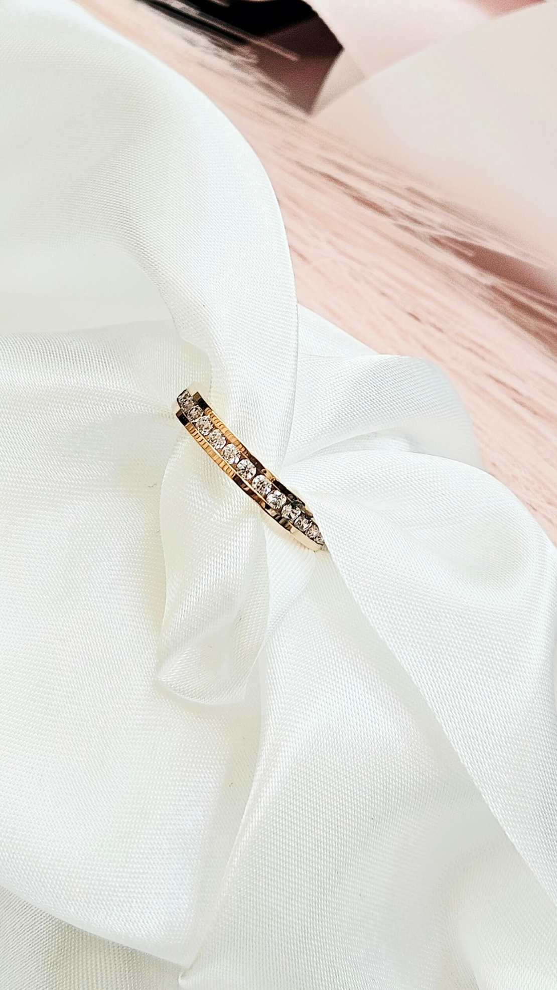 Пръстен тип халка с цирконий Модерна Елегантност