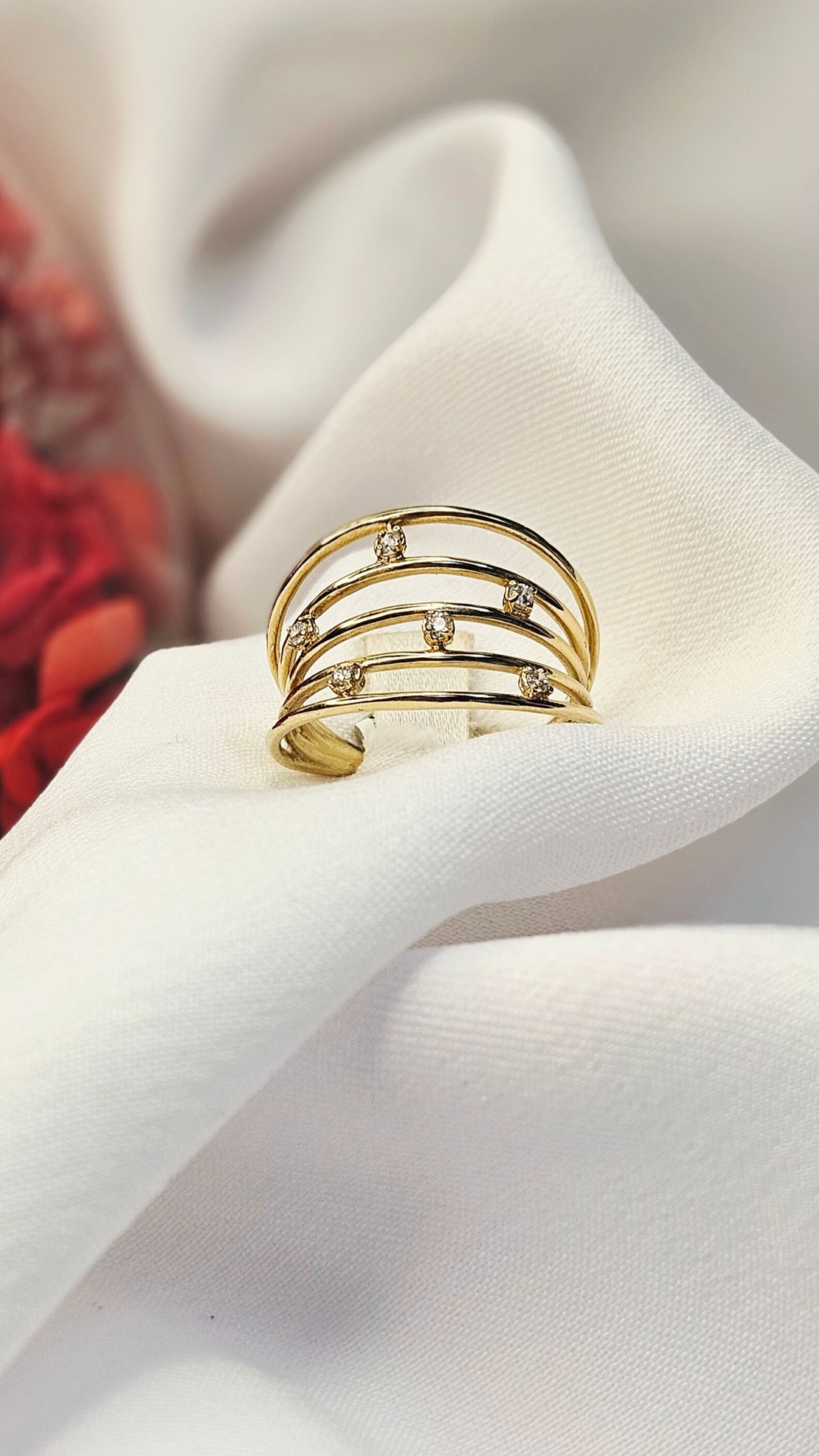 Златен пръстен от жълто злато Ефирна Елегантност