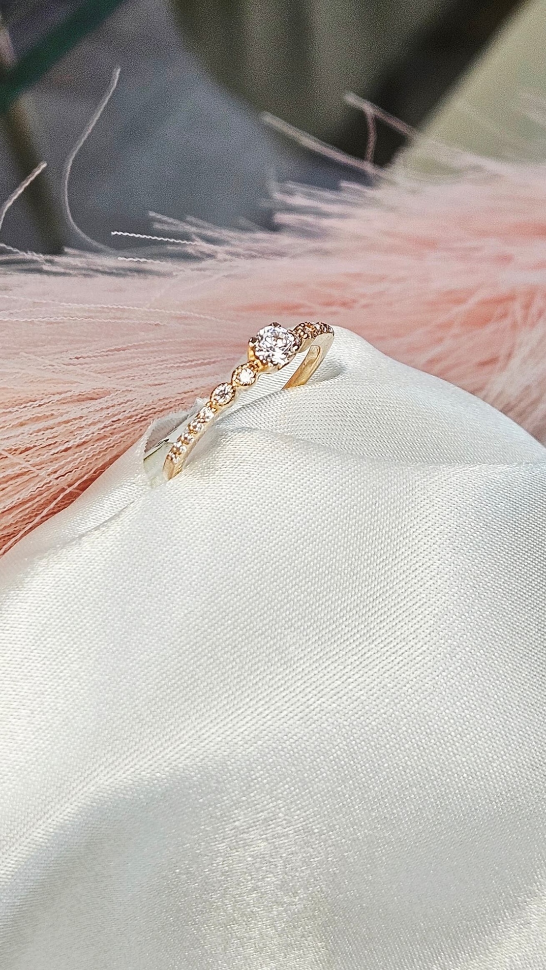 Златен пръстен от розово злато Tиха Елегантност