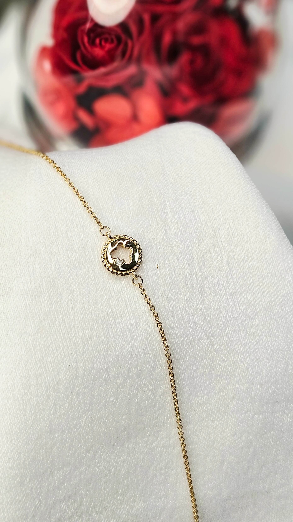 Златна гривна от жълто злато с Диамант Lusi Gioielli