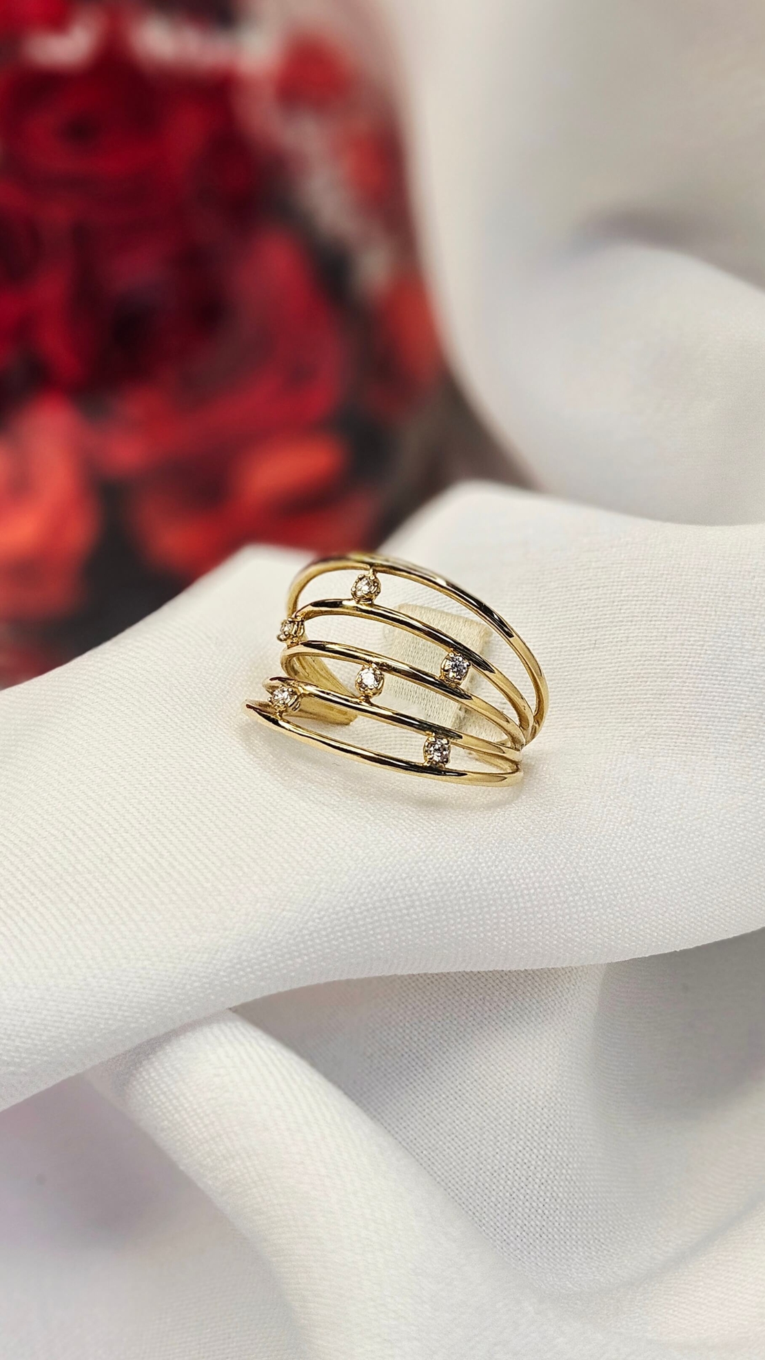 Златен пръстен от жълто злато Ефирна Елегантност