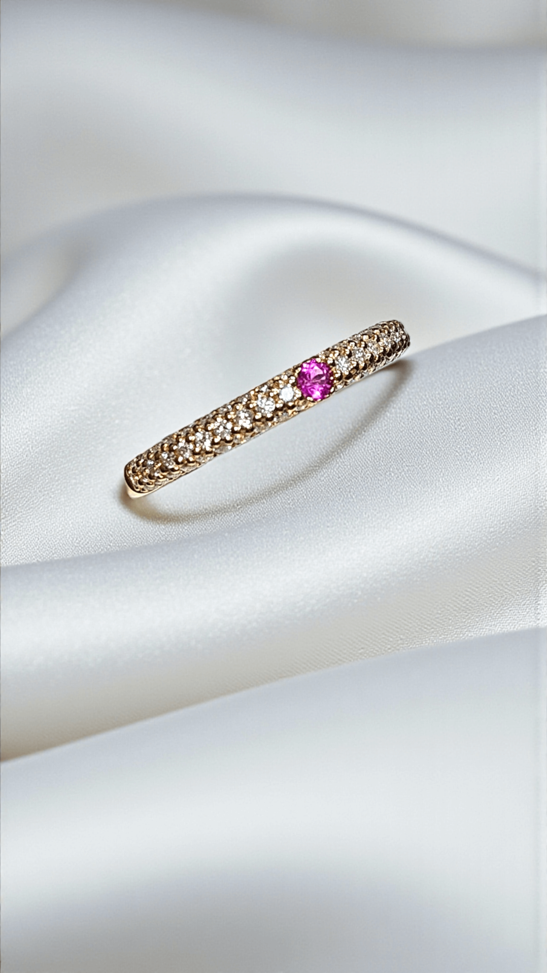 Златен пръстен с диаманти и рубин  I  Gioielli del Sole