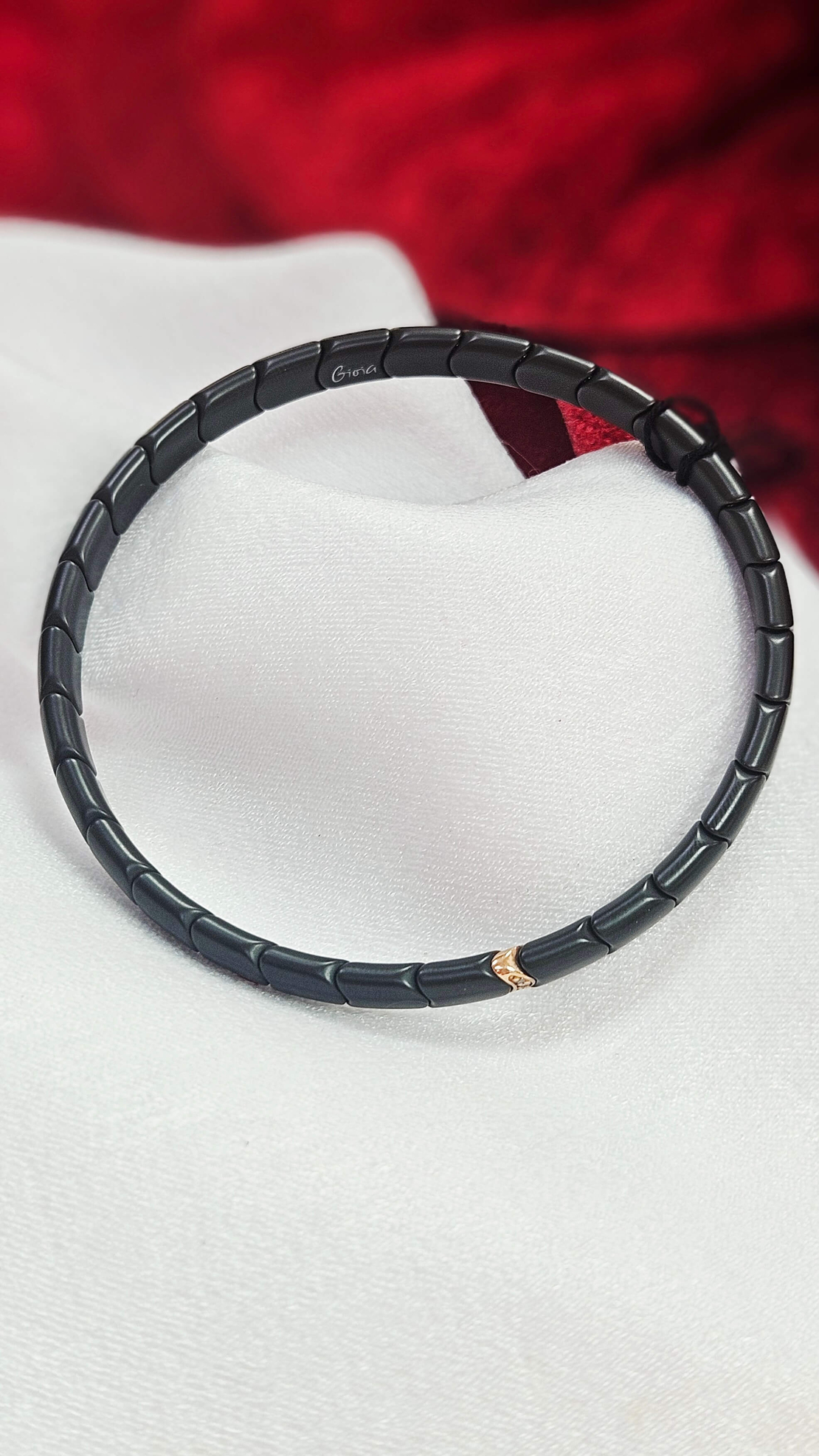 Еластична гривна с Керамика, 18К злато и ДиамантиGioia