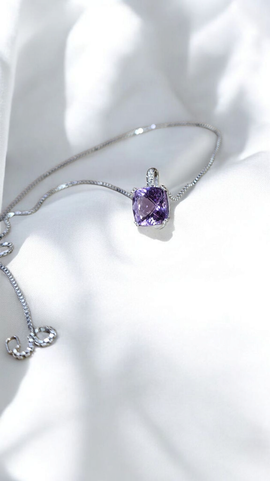 Златенкомплект с аметист и диаманти