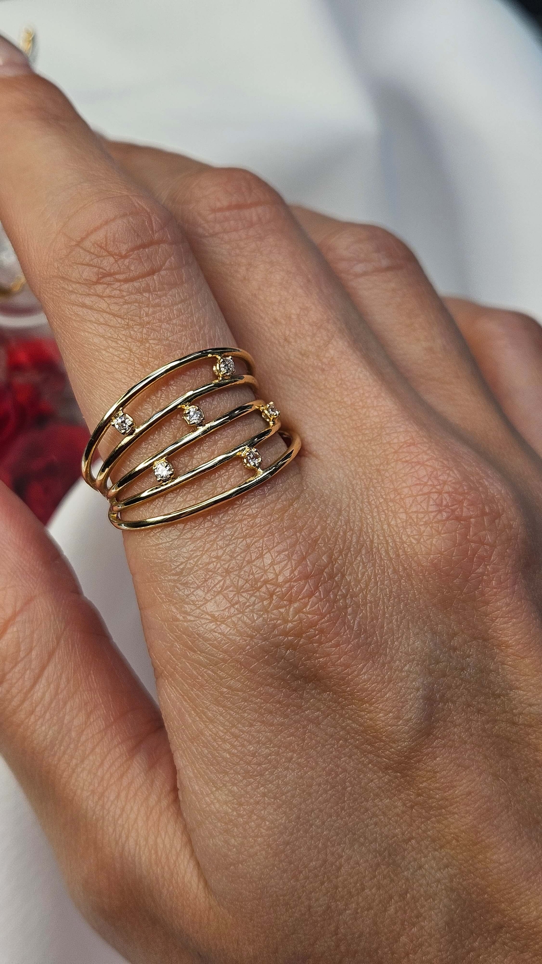 Златен пръстен от жълто злато Ефирна Елегантност