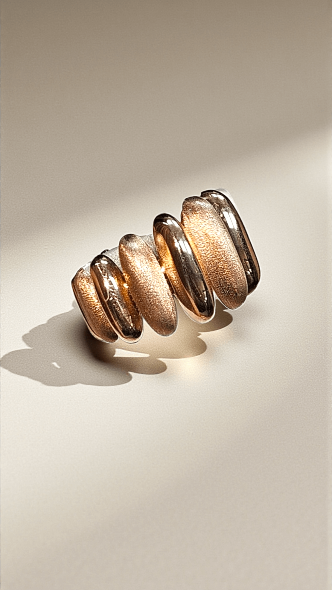 Златен пръстен от розово злато 'Rose Harmony