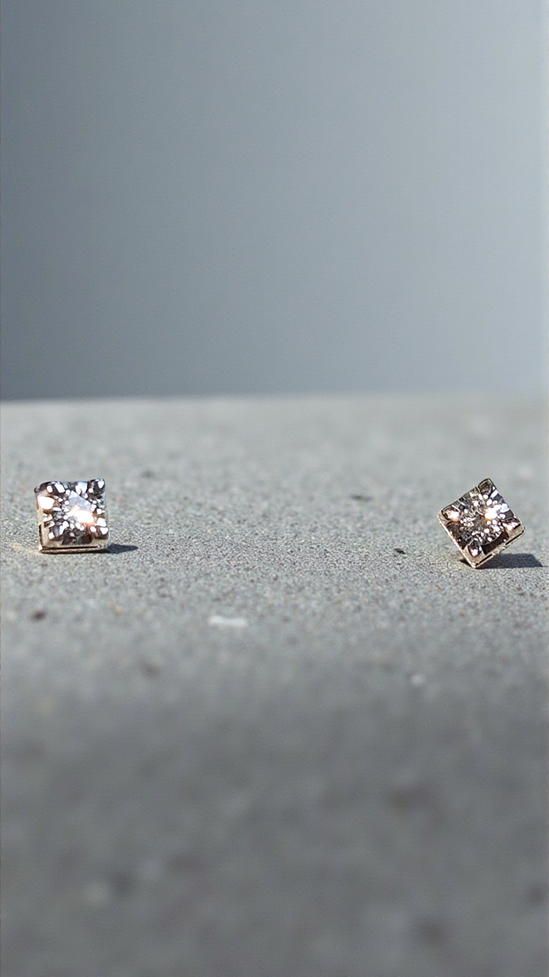 Златни обеци от 18К бяло злато I Gioielli del Sole с диаманти