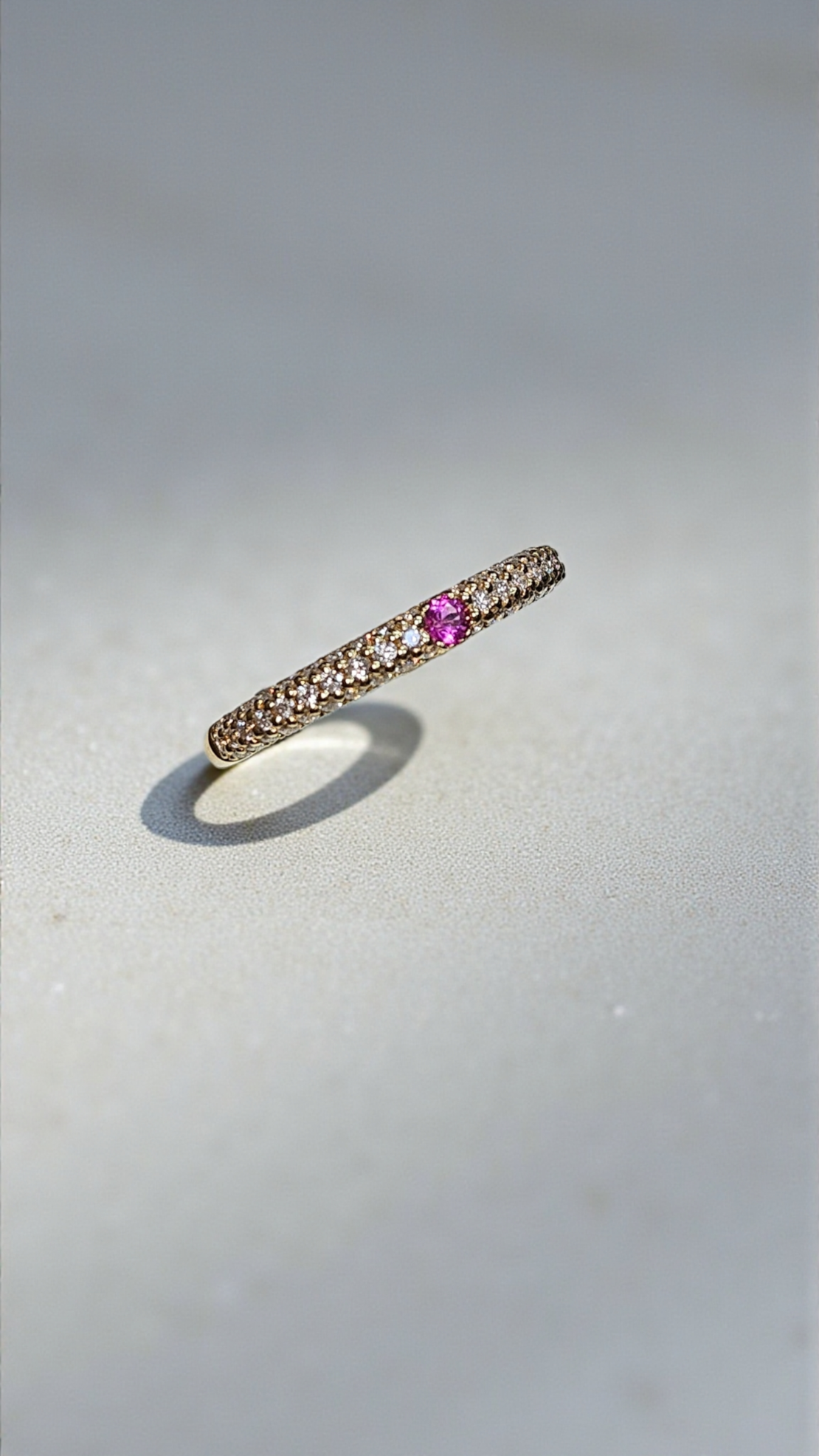 Златен пръстен с диаманти и рубин  I  Gioielli del Sole