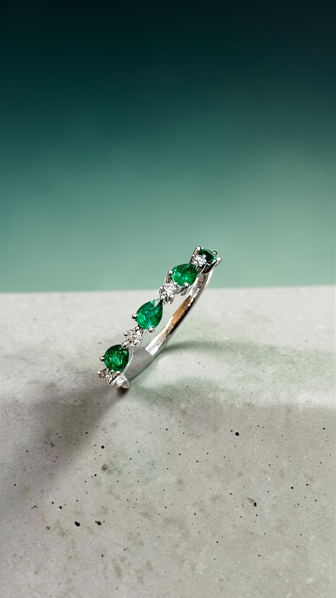 Златен пръстен Изумрудена Хармония I GIOIELLI DEL SOLE