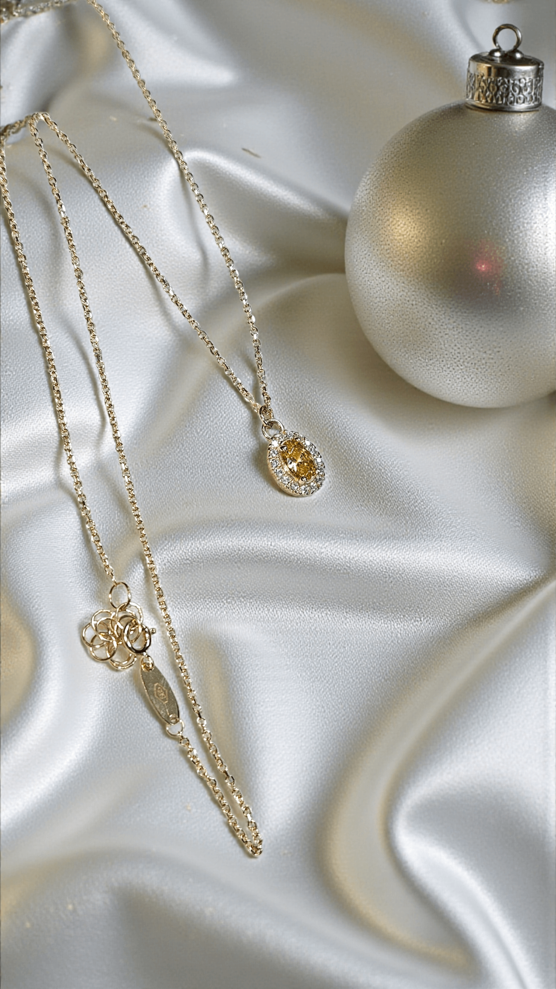 Златно колие с жълт циркон Luce d’Oro