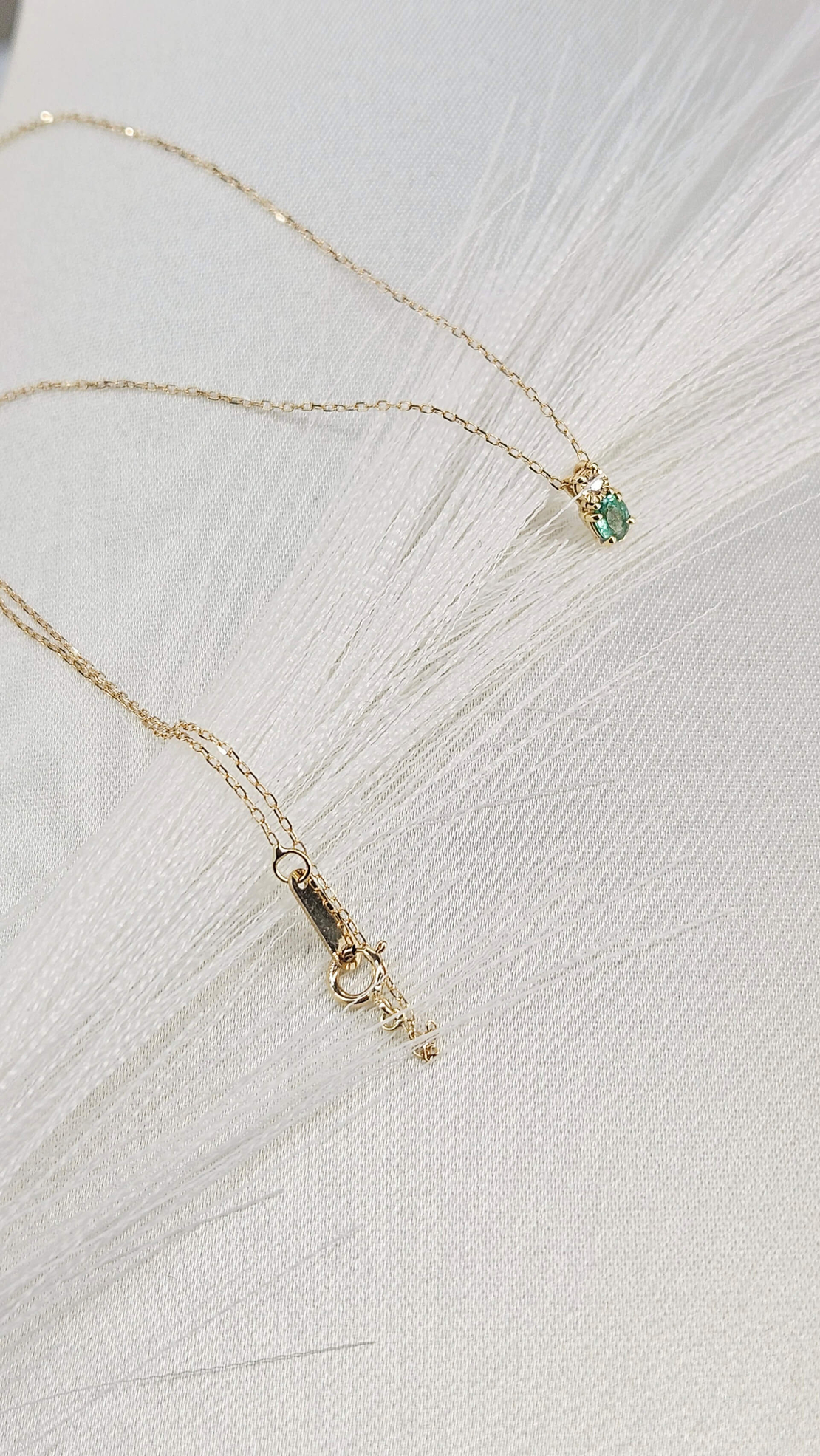 Златно колие с Диамант и Изумруд I Gioielli del Sole