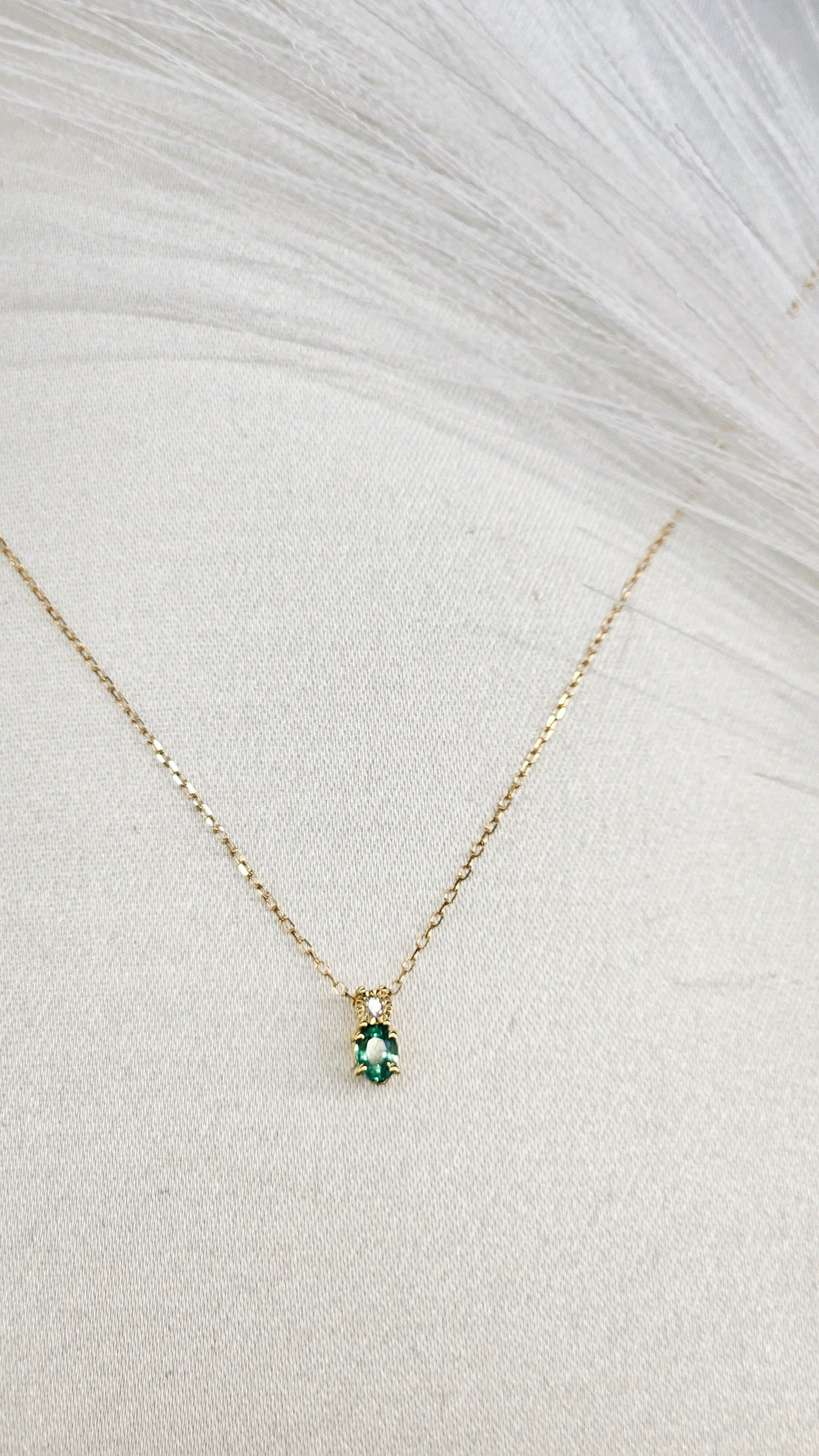 Златно колие с Диамант и Изумруд I Gioielli del Sole