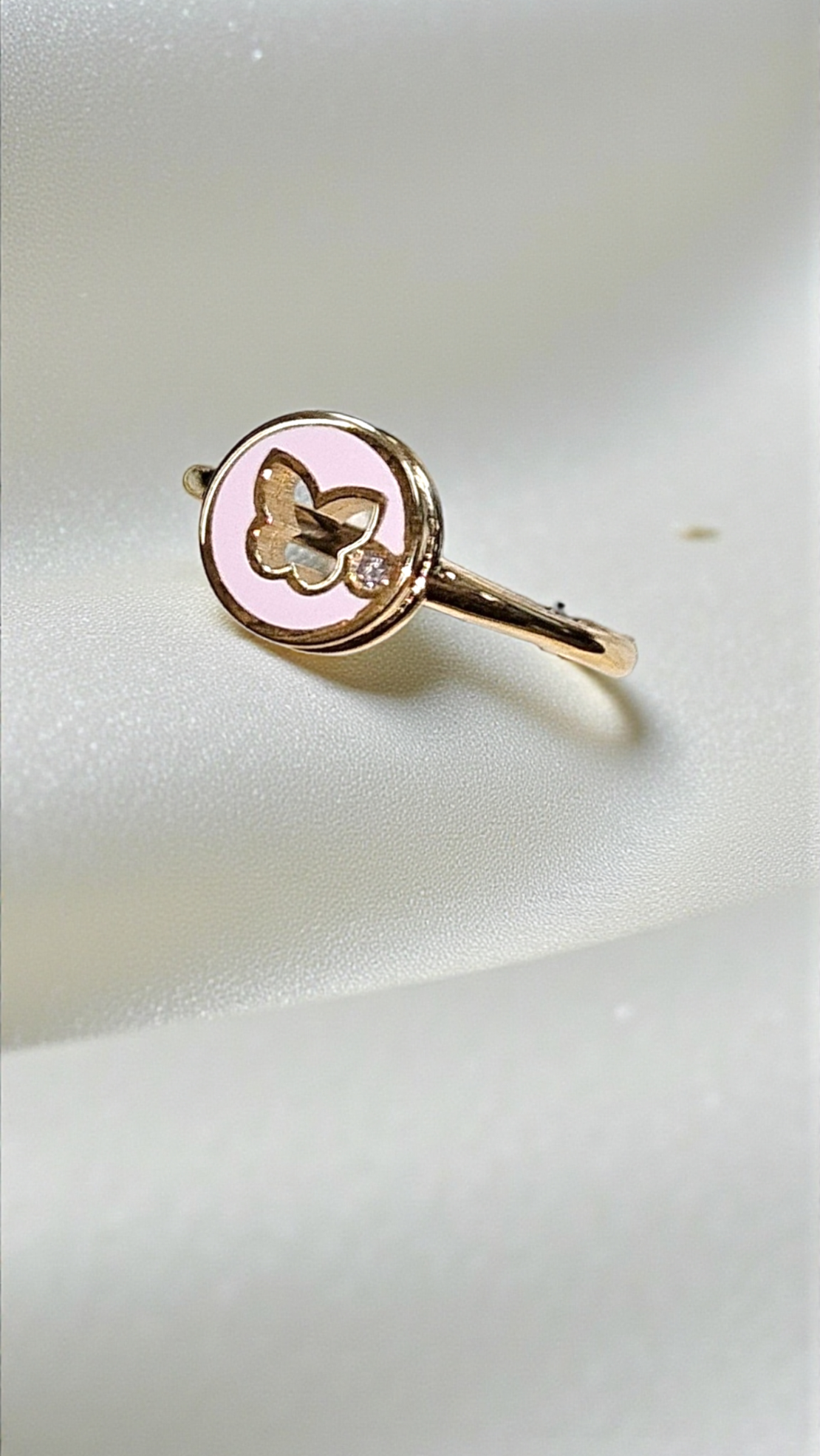 Златен пръстен с брилянтче Lusy