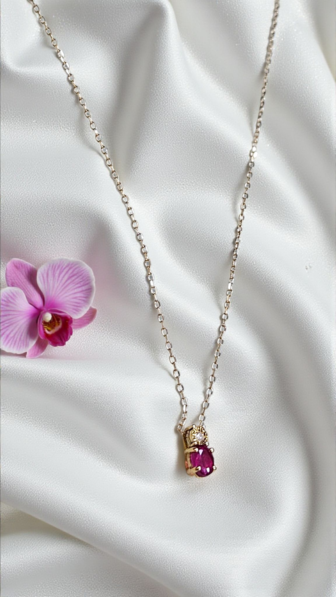 Златно колие с рубин и диамант I GIOIELLI DEL SOLE