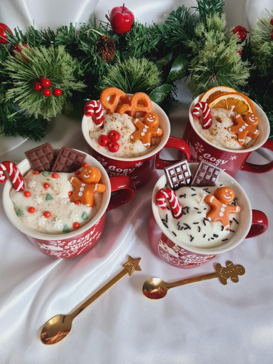 Коледна ароматна свещ 