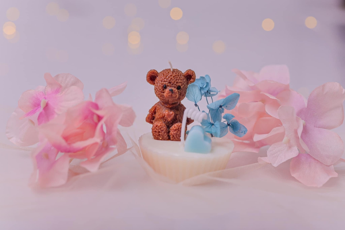 Мече с цветче