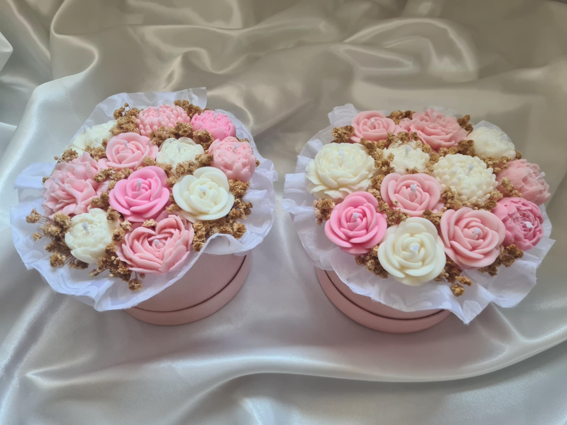 Авторски букет „Blush Peony Rose“