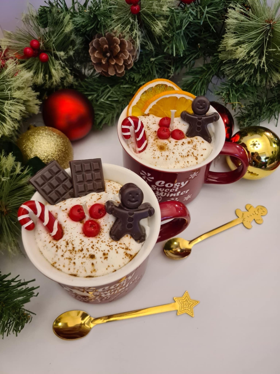 Коледна ароматна свещ 