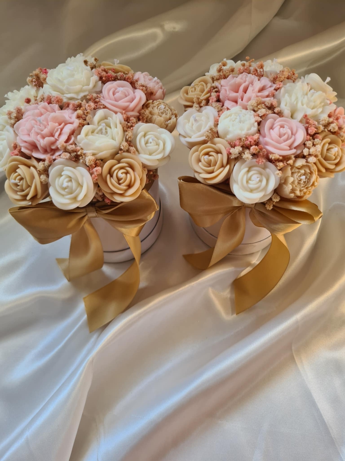 Авторски букет „Vanilla Gold Harmony“