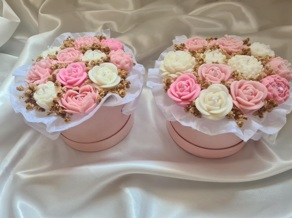 Авторски букет „Blush Peony Rose“