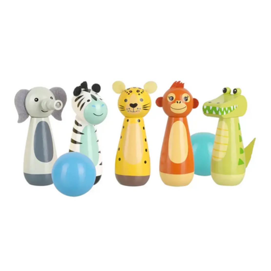 Дървен Боулинг, 7 части - Jungle Animals