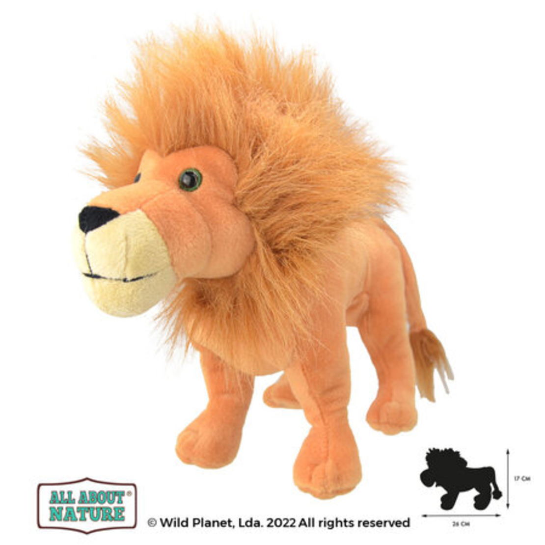 Плюшена играчка, Лъв 26см. Wild Planet