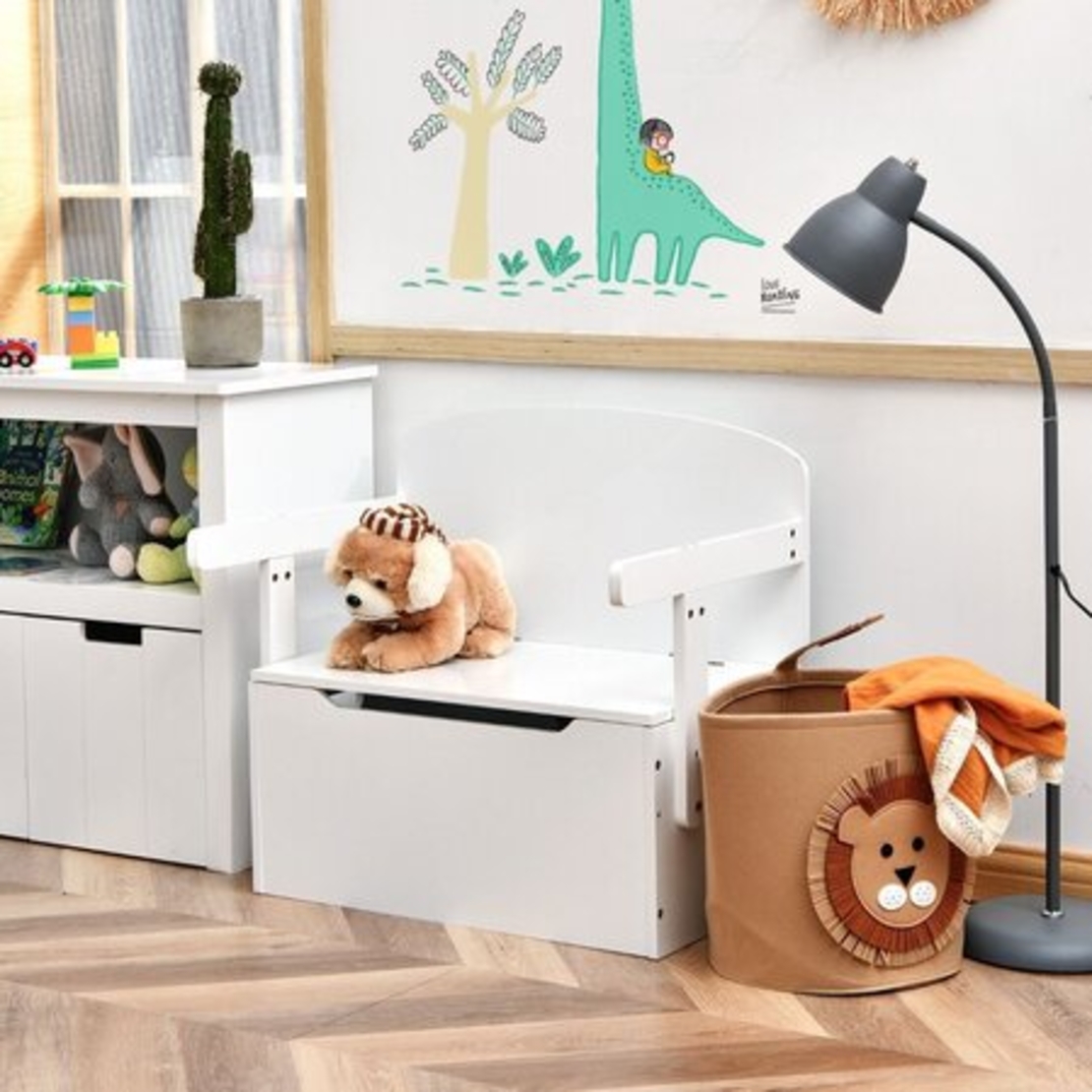 Бюро, пейка и кутия за съхранение 3в1, Costway