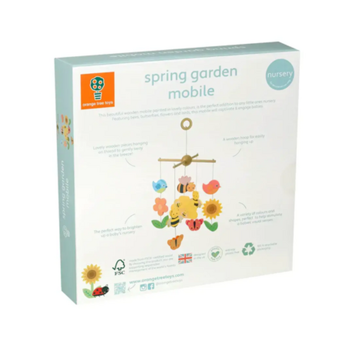 Дървена висяща играчка Градина - Spring Garden