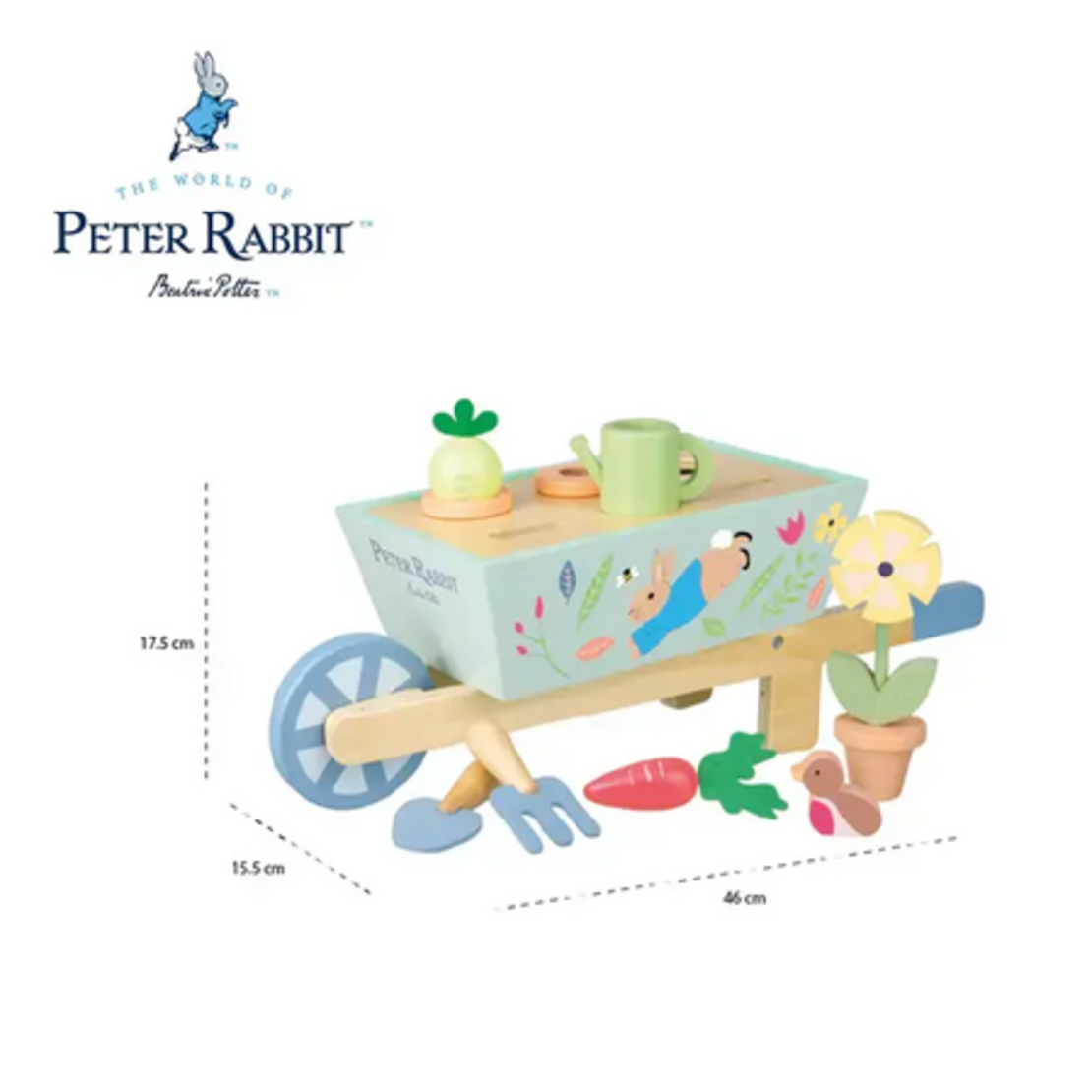 Градинска количка за бутане - Peter Rabbit (FSC®)