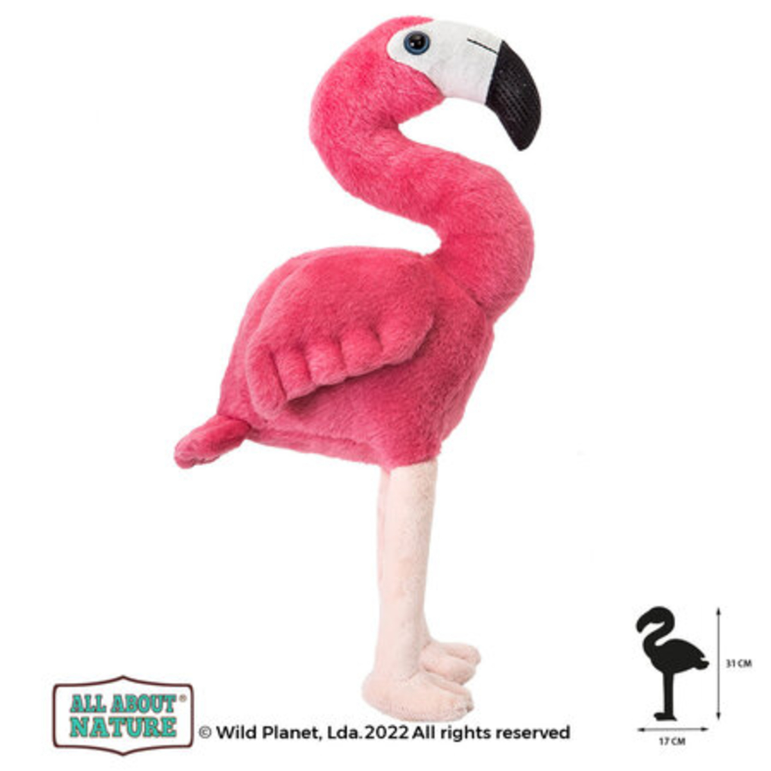 Плюшена играчка, Фламинго 31см. Wild Planet