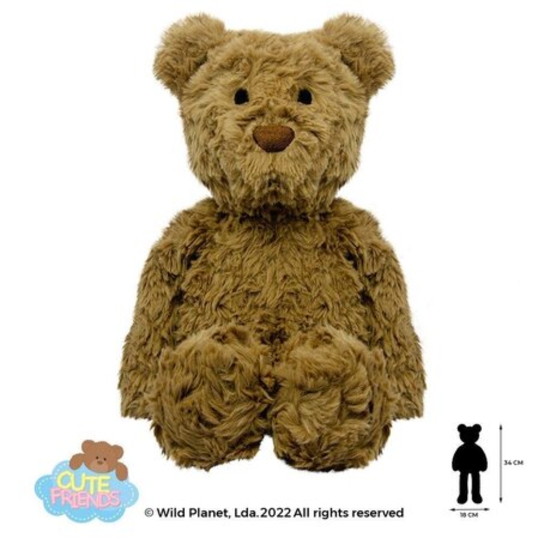 Плюшена играчка, Мечка 34см Wild Planet