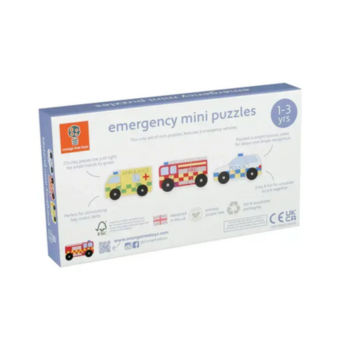 Комплект дървени пъзели -  Emergency Services