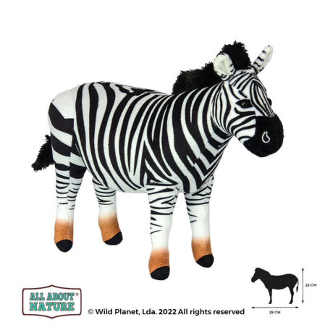 Плюшена играчка, Зебра 29см. Wild Planet