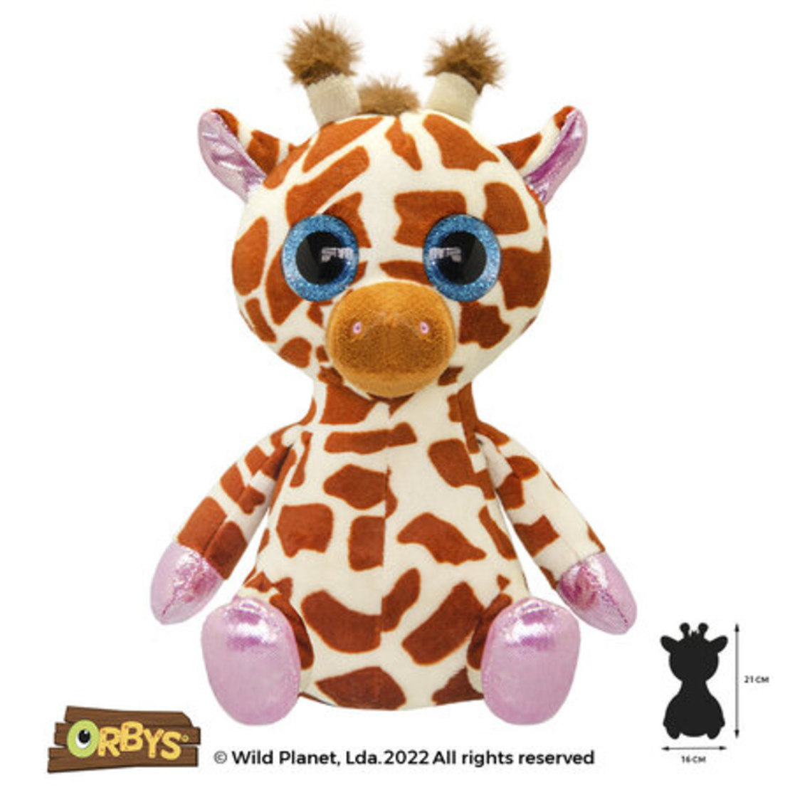 Плюшена играчка, Бебе жираф 21см Wild Planet