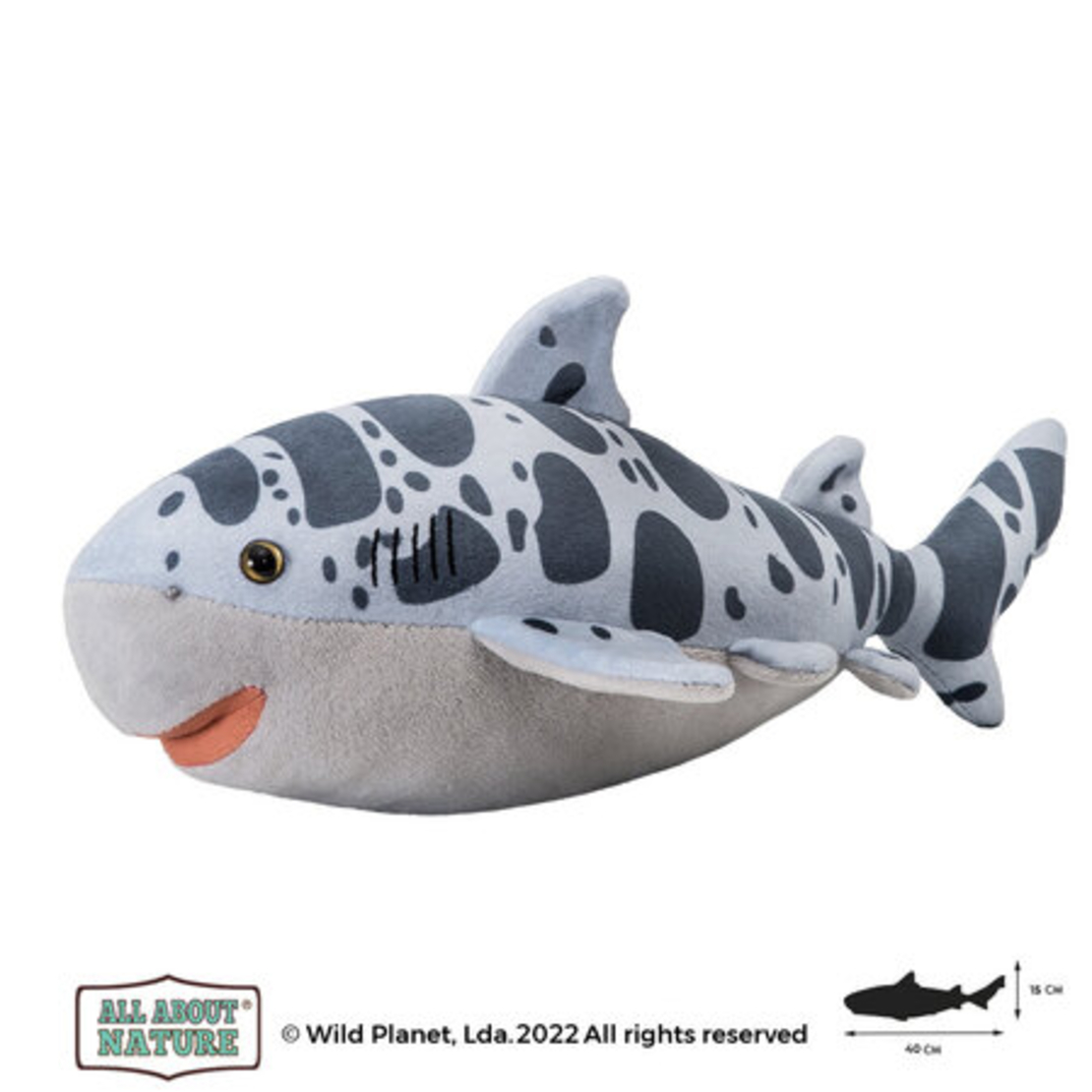 Плюшена играчка, Леопардова акула 40см. Wild Planet