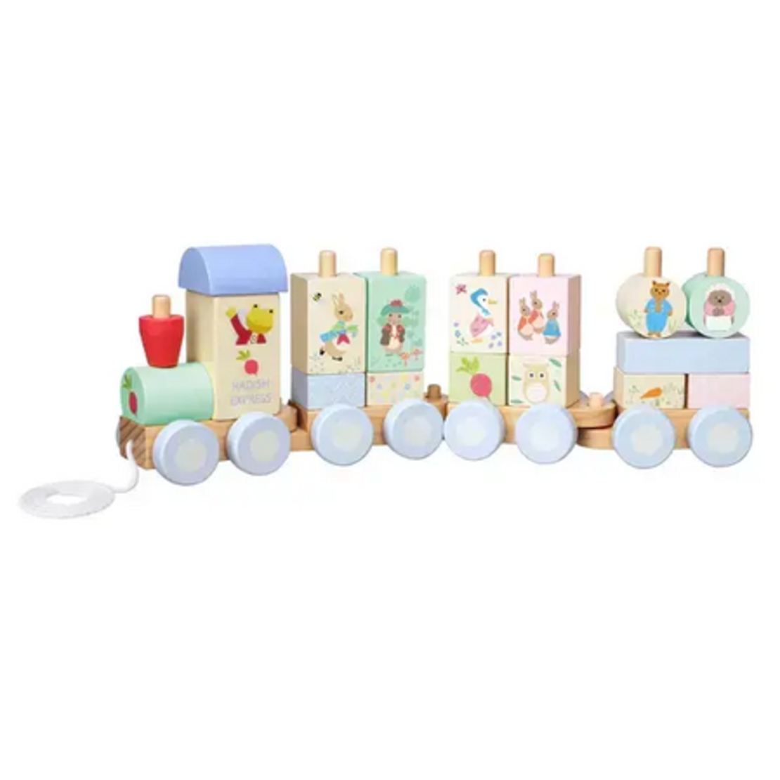 Дървен влак за нанизване -  Peter Rabbit™ Radish Express